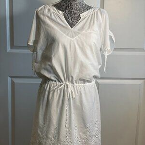 VELVET Brand Women White Dress Size M Made in India